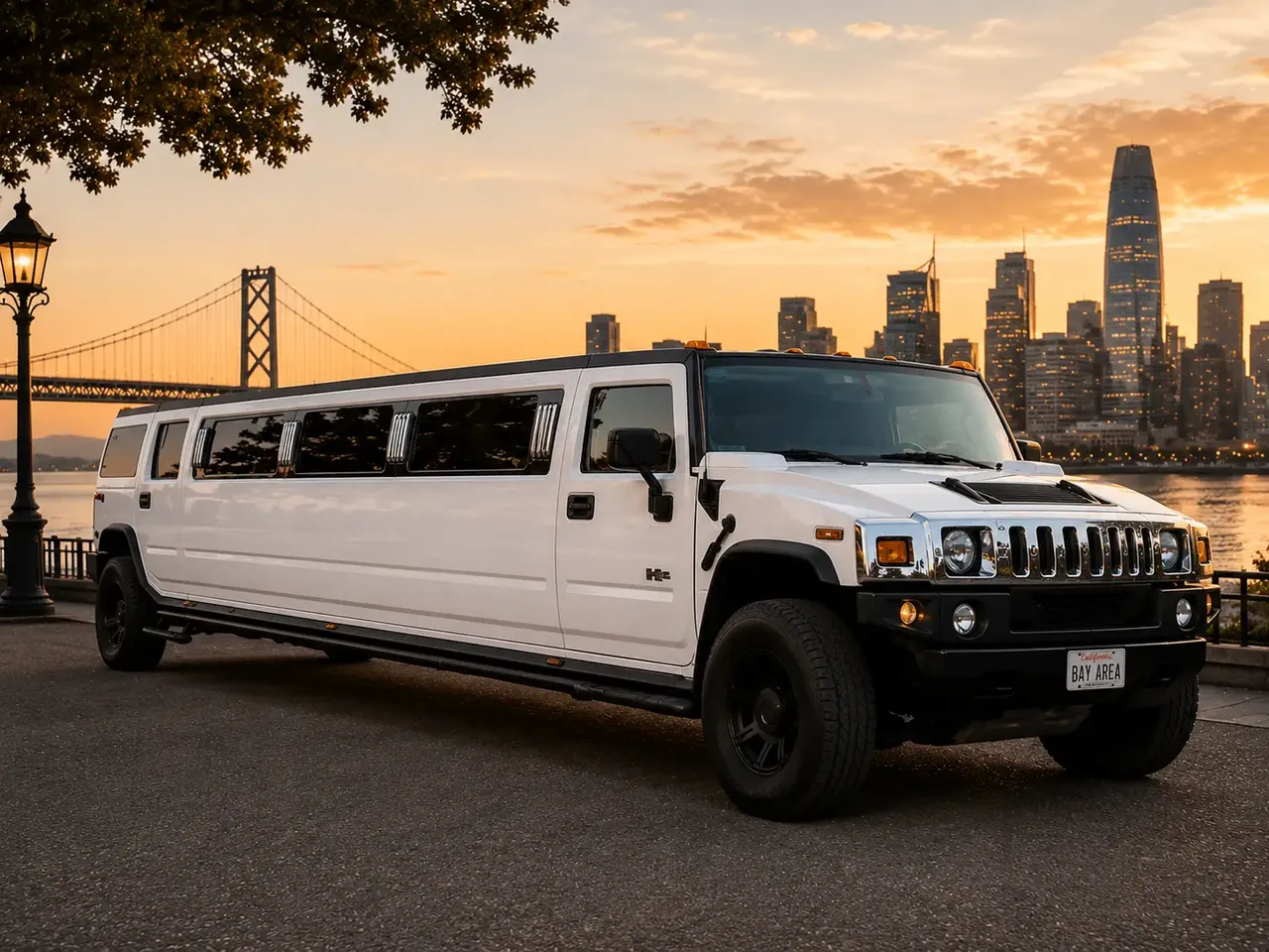 White Hummer Stretch Limousine for limo rental in Rumsey, CA