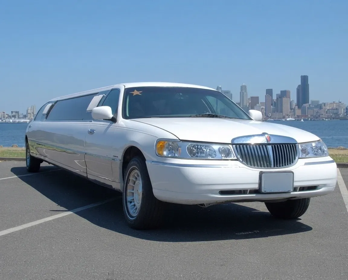 The 12 Passenger Lincoln Limousine, ready to rent