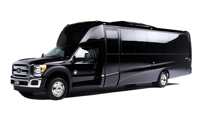The 18 Passenger Party Limousine Bus, ready to rent