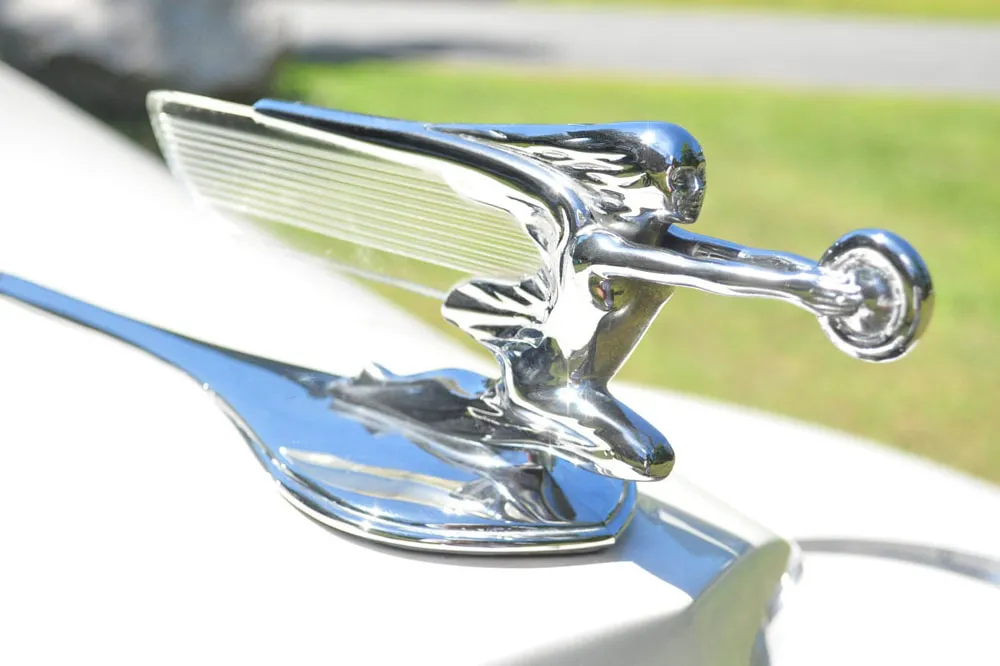 Detail shot of the 1939 Packard