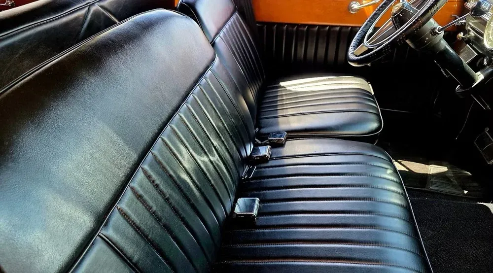 1946 Cadillac Airport Limousine interior for limo rental