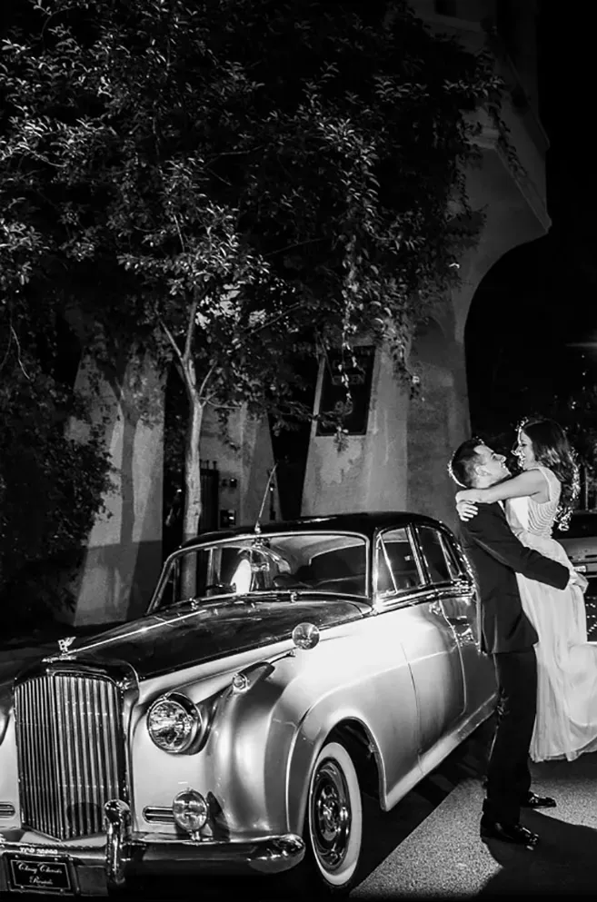 Silver 1957 Bentley SI, photo 5 for wedding car rental in Brea, CA
