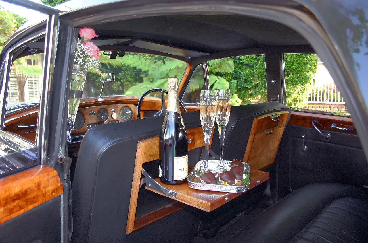 Silver 1957 Bentley SI, photo 3 for wedding car rental in Brea, CA