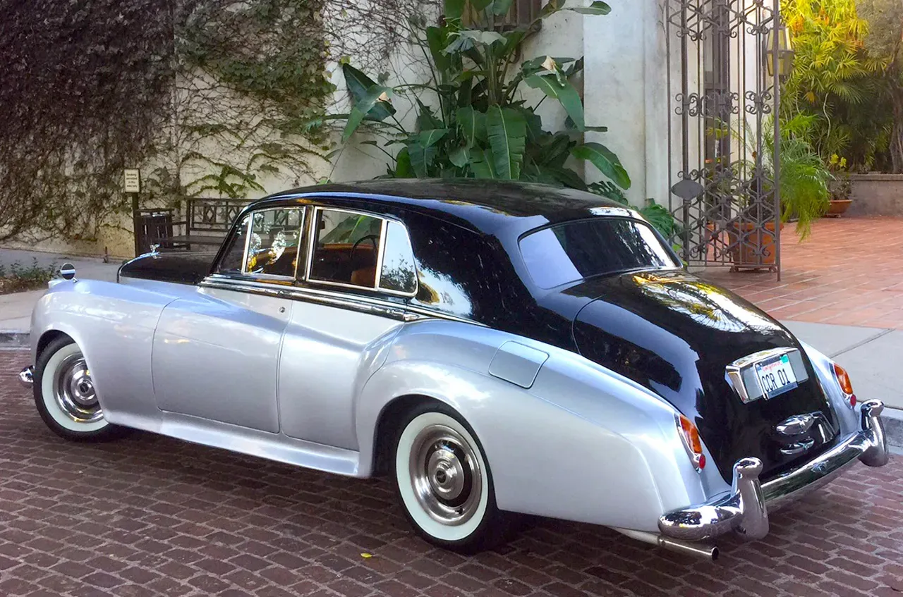 Silver 1957 Bentley SI, photo 4 for wedding car rental in Brea, CA