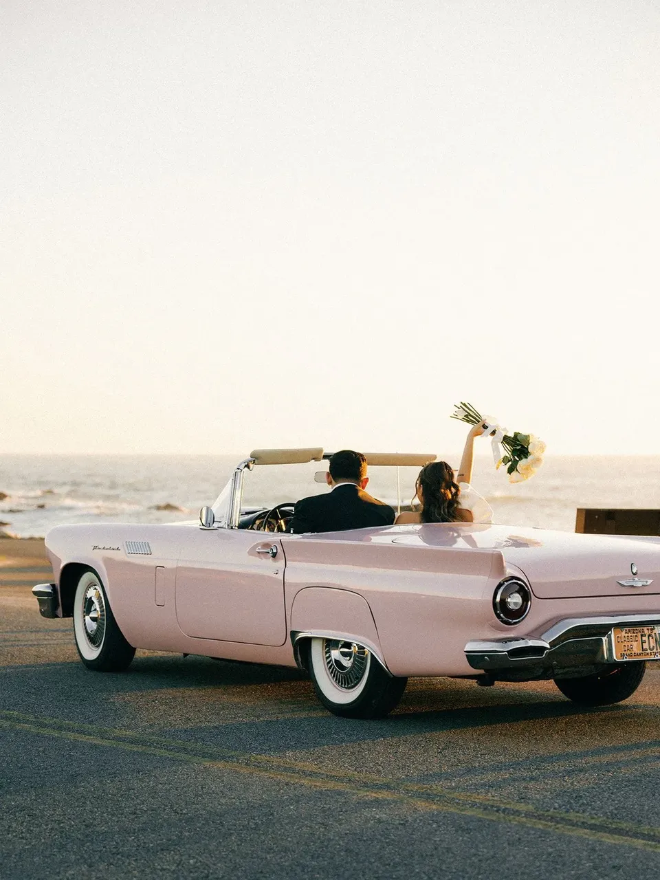 Red 1957 Ford T-Bird, photo 3 for wedding car rental in Keyes, CA