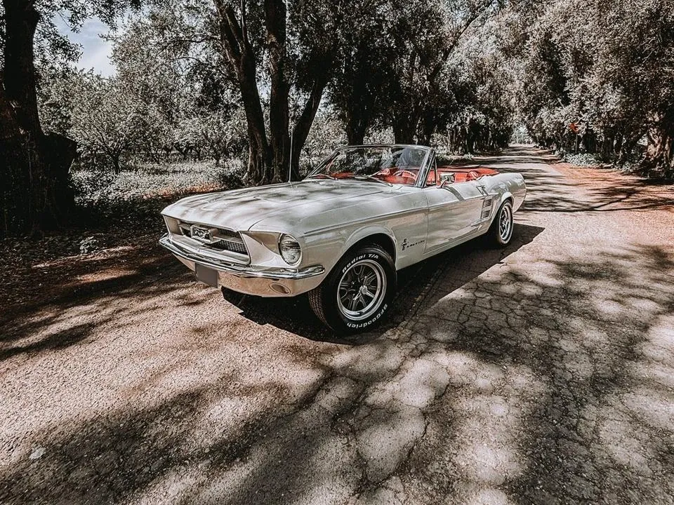 The 1967 Ford Mustang Convertible, ready to rent