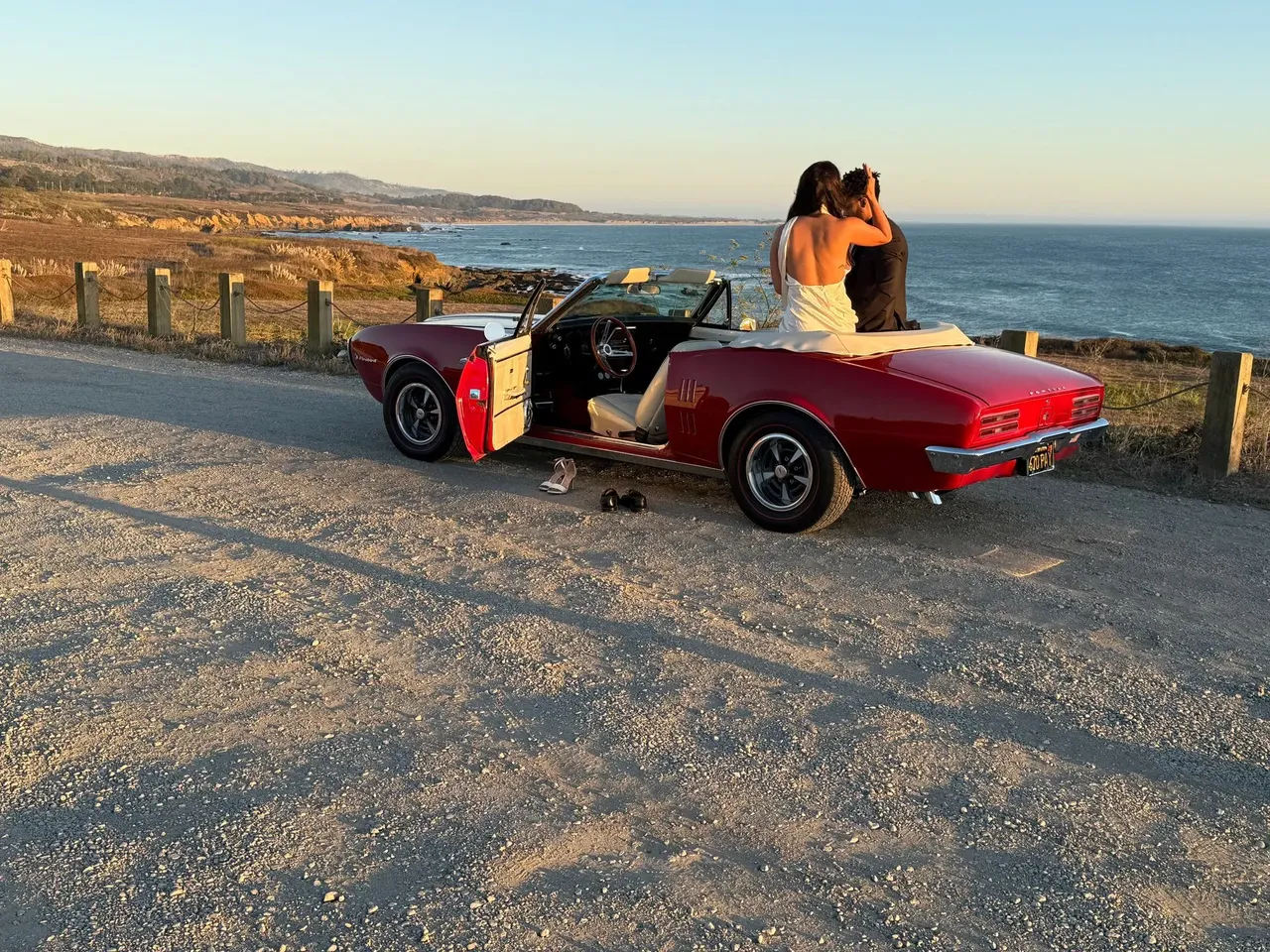 Red 1967 Pontiac Firebird, photo 3 for wedding car rental in California