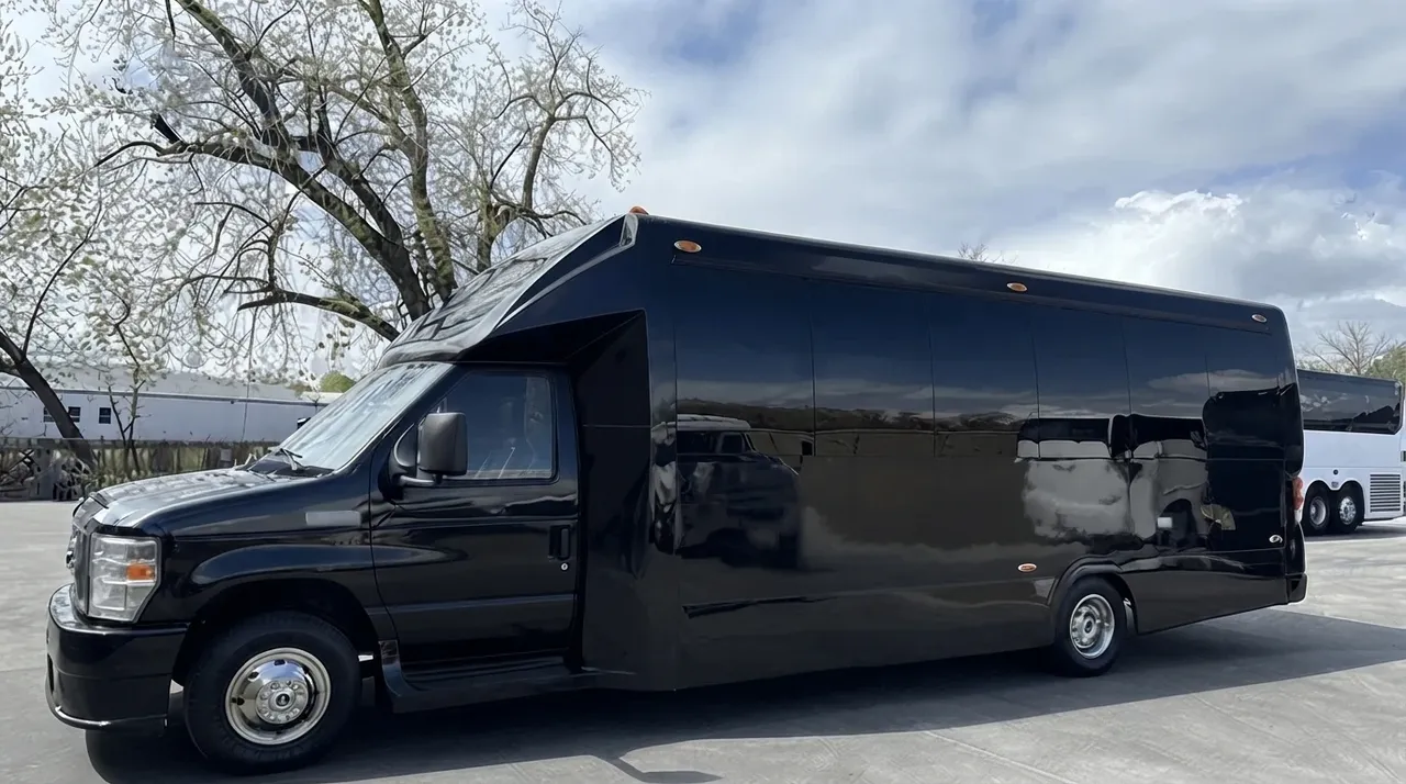 The 20 Passenger Luxury Mini Coach, ready to rent