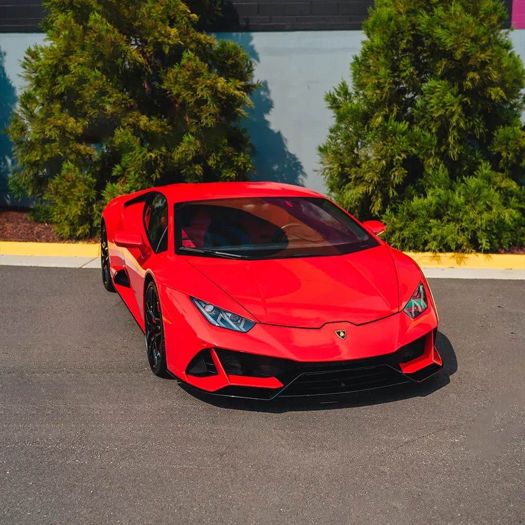 Red 2022 Lamborghini Huracan EVO Rosso Mars, photo 4 for sports car rental
