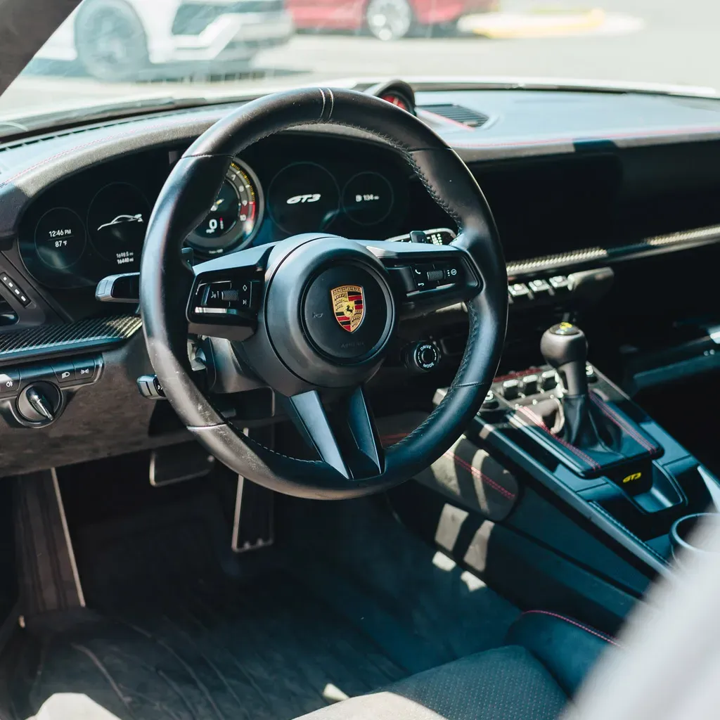 Gray 2022 Porsche 911 GT3 (1 of 15 in the USA), photo 10 for sports car rental