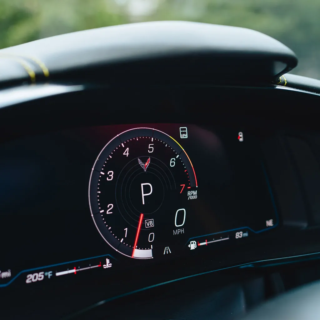 Blue 2023 Corvette C8 3LT Convertible, photo 6 for sports car rental