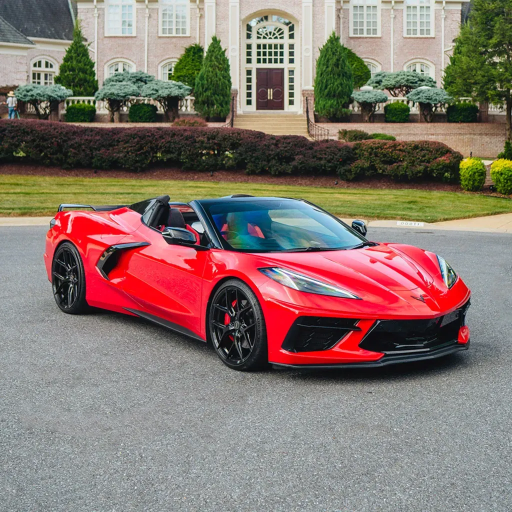 Red 2023 Corvette C8 Roadster 3LT (Automatic Convertible) for sports car rental