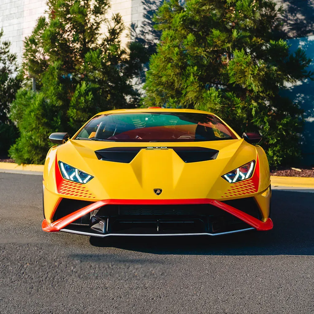 Orange 2023 Lamborghini Super Trofeo Omologata, photo 2 for exotic and luxury car rental