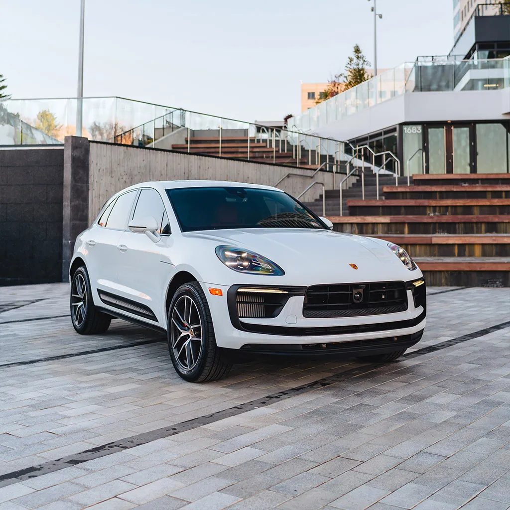 White 2023 Porsche Macan S SUV, photo 6 for wedding car rental in Rockville, MD