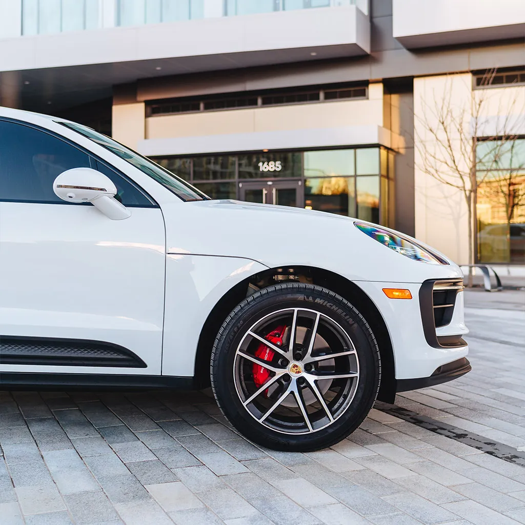White 2023 Porsche Macan S SUV, photo 9 for wedding car rental in Rockville, MD