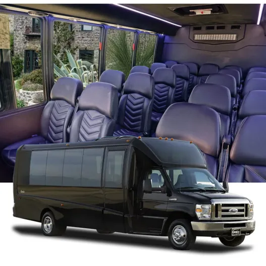 The 23 Passenger Mini Coach, ready to rent