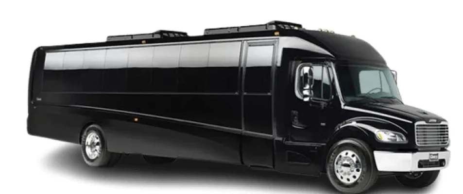The 27 Passenger Executive Coach, ready to rent