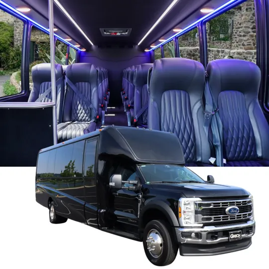 The 27 Passenger Luxury VIP Executive Bus, ready to rent