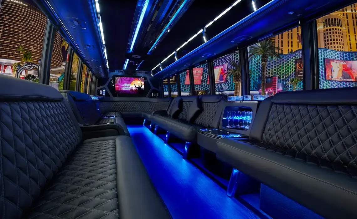 45 Passenger Party Bus in Dallas, TX 45 Passenger Party Bus for party bus rental