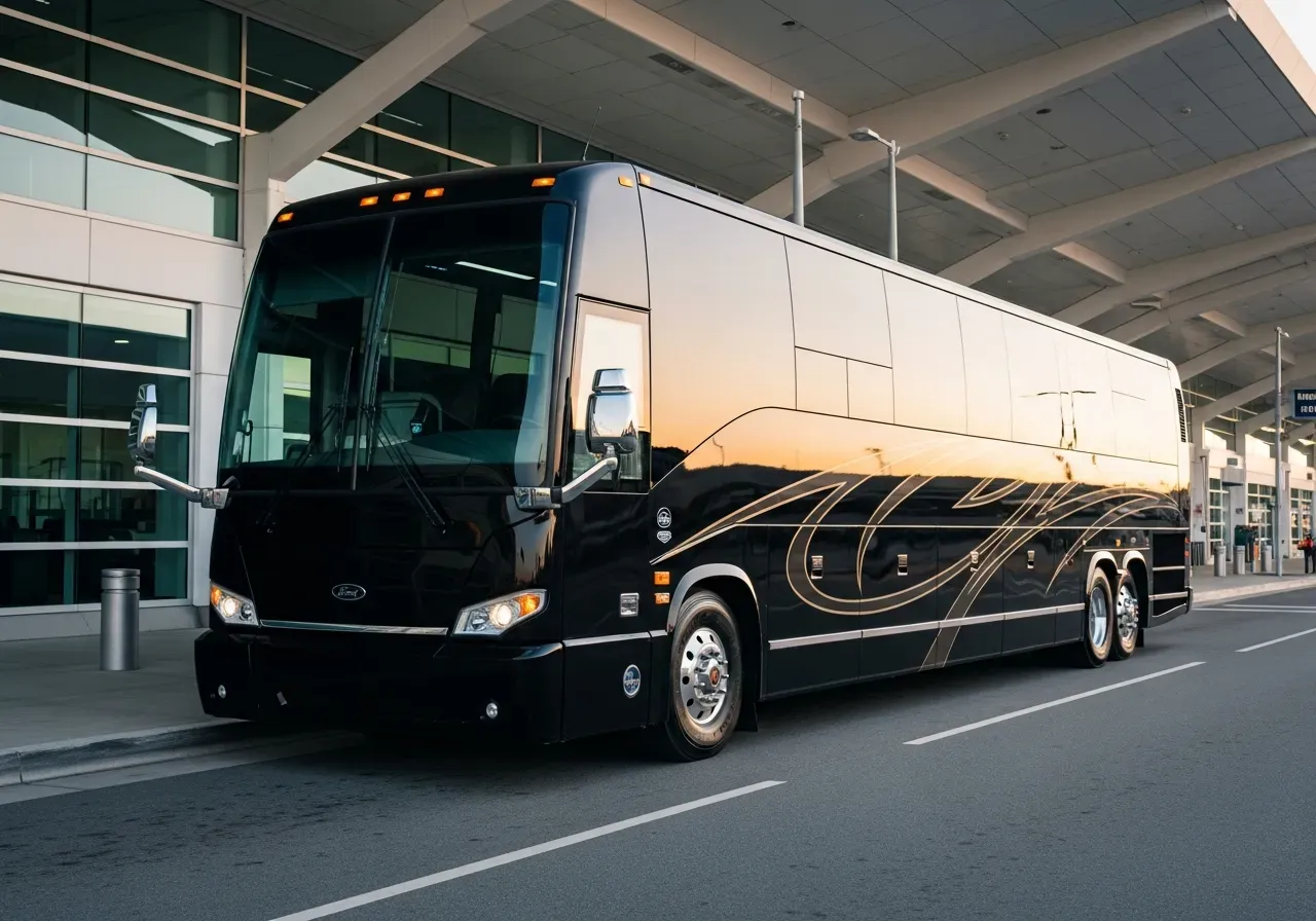 52 Passenger Motorcoach for charter bus rental in Angwin, CA
