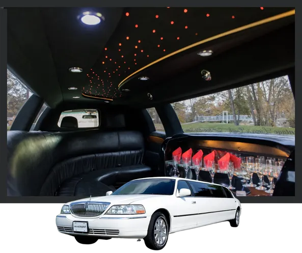 The 8 Passenger Stretch Limousine, ready to rent