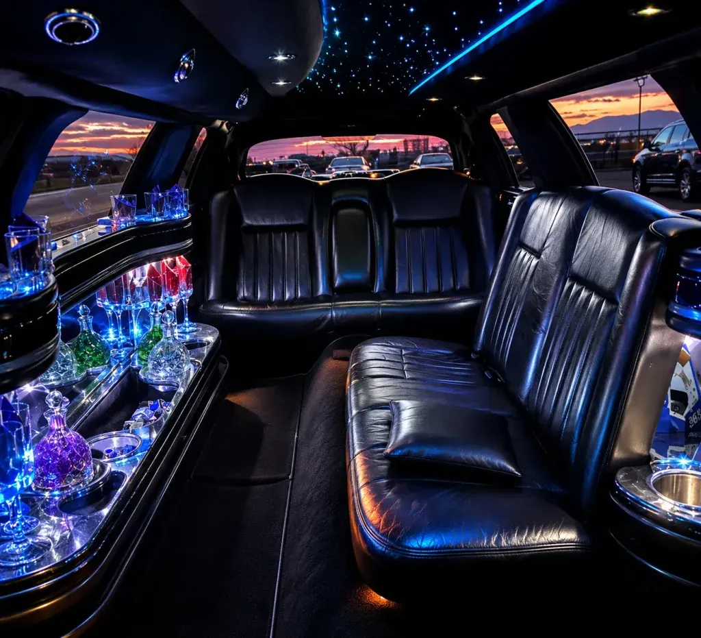 White 8 Passenger Lincoln Stretch Limousine, photo 2 for limo rental in Denair, CA
