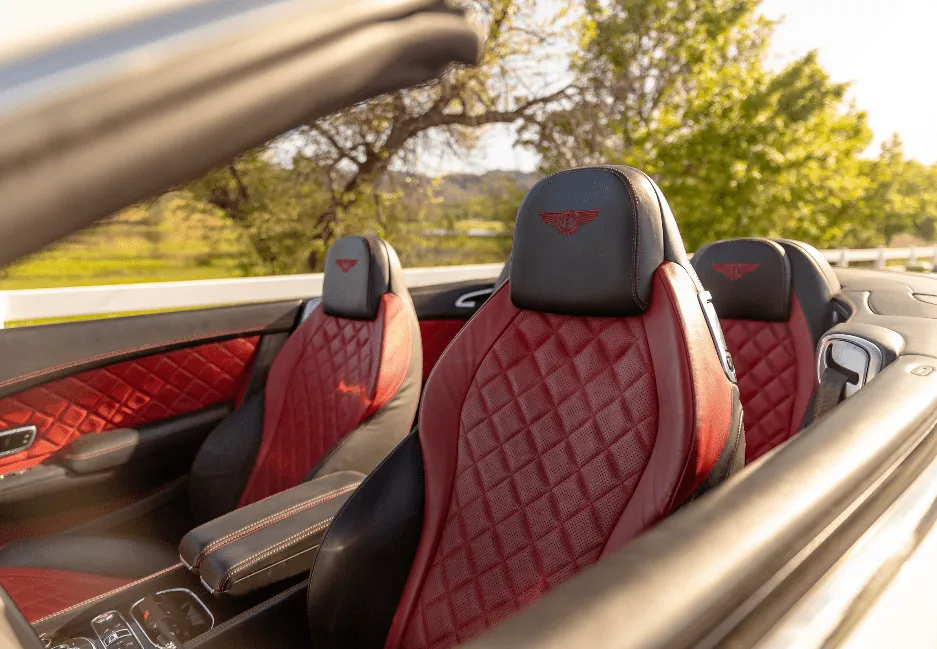 Bentley Continental GT interior for exotic and luxury car rental in Hacienda Heights, CA