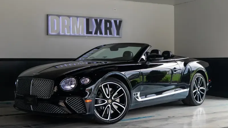 Black Bentley Continental GTC for exotic and luxury car rental in Southfield, MI