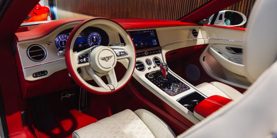 Bentley GTC Speed interior for exotic and luxury car rental in Toms River, NJ