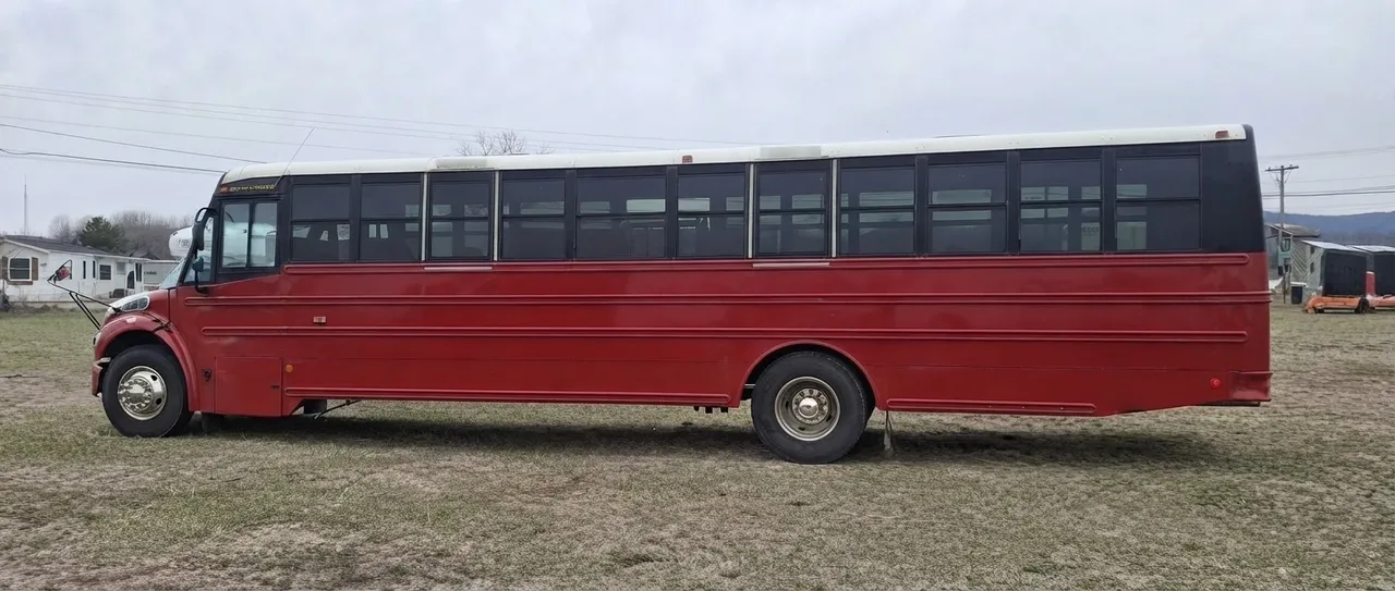 Big Red Party Bus The Big Red Party Bus, ready to rent