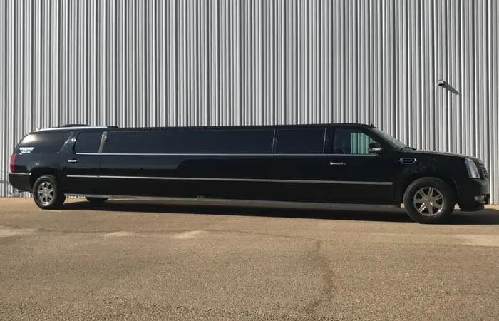 Black Cadillac Escalade Limousine for limo rental in Visalia, CA