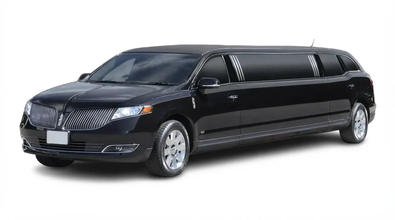 The Black Lincoln MKT Limousine, ready to rent