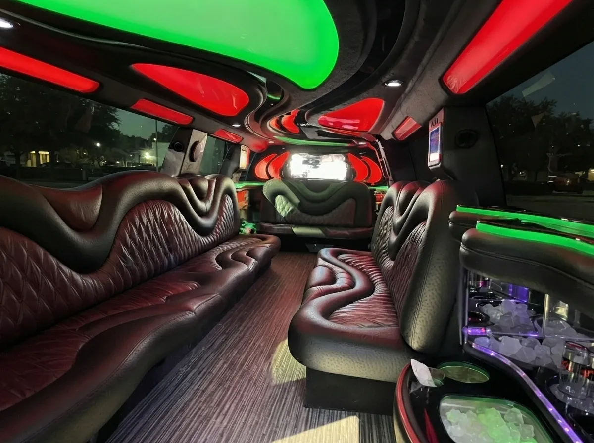 The white Cadillac Escalade Limousine, shot 2