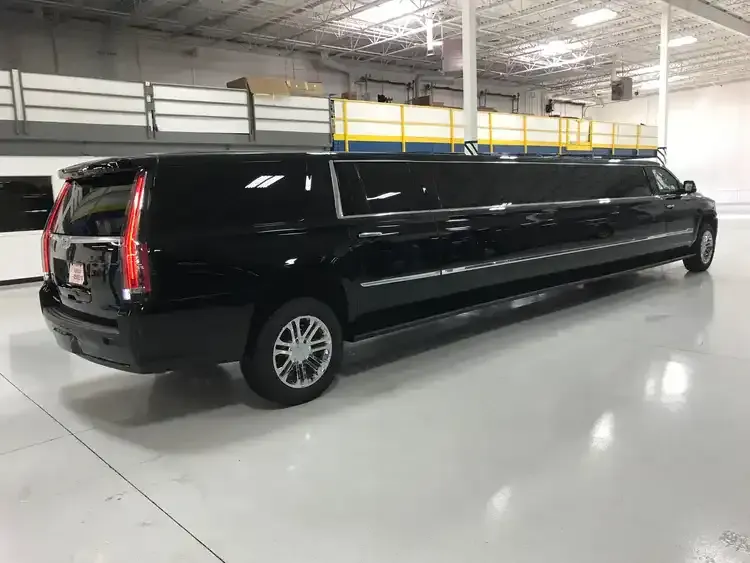 Black Cadillac Escalade Stretch Limousine for limo rental