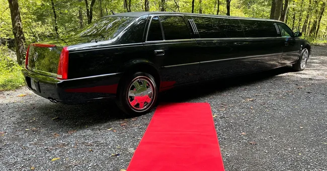 The Cadillac Stretch Limousine, ready to rent