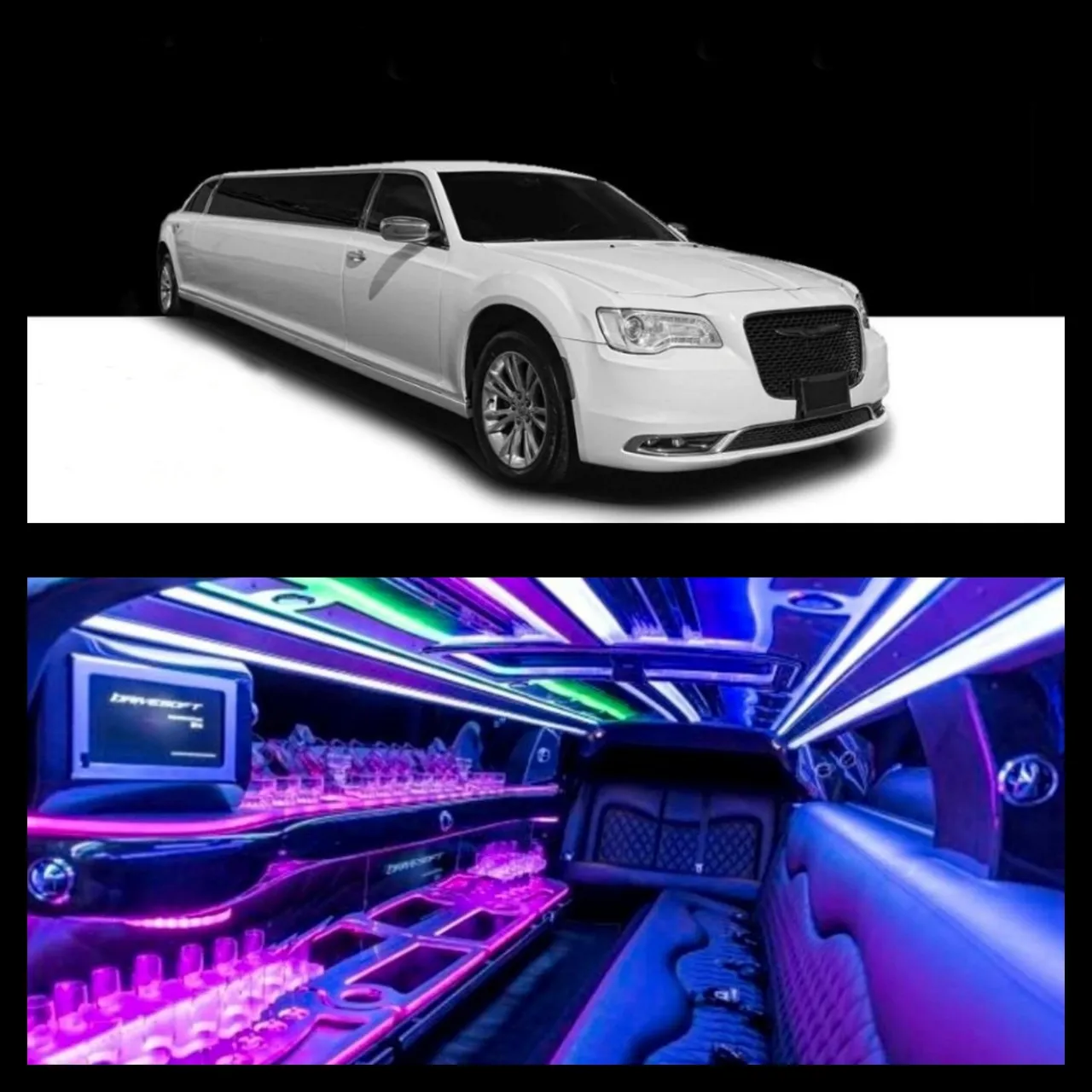 Chrysler 300 Stretch Limousine for limo rental