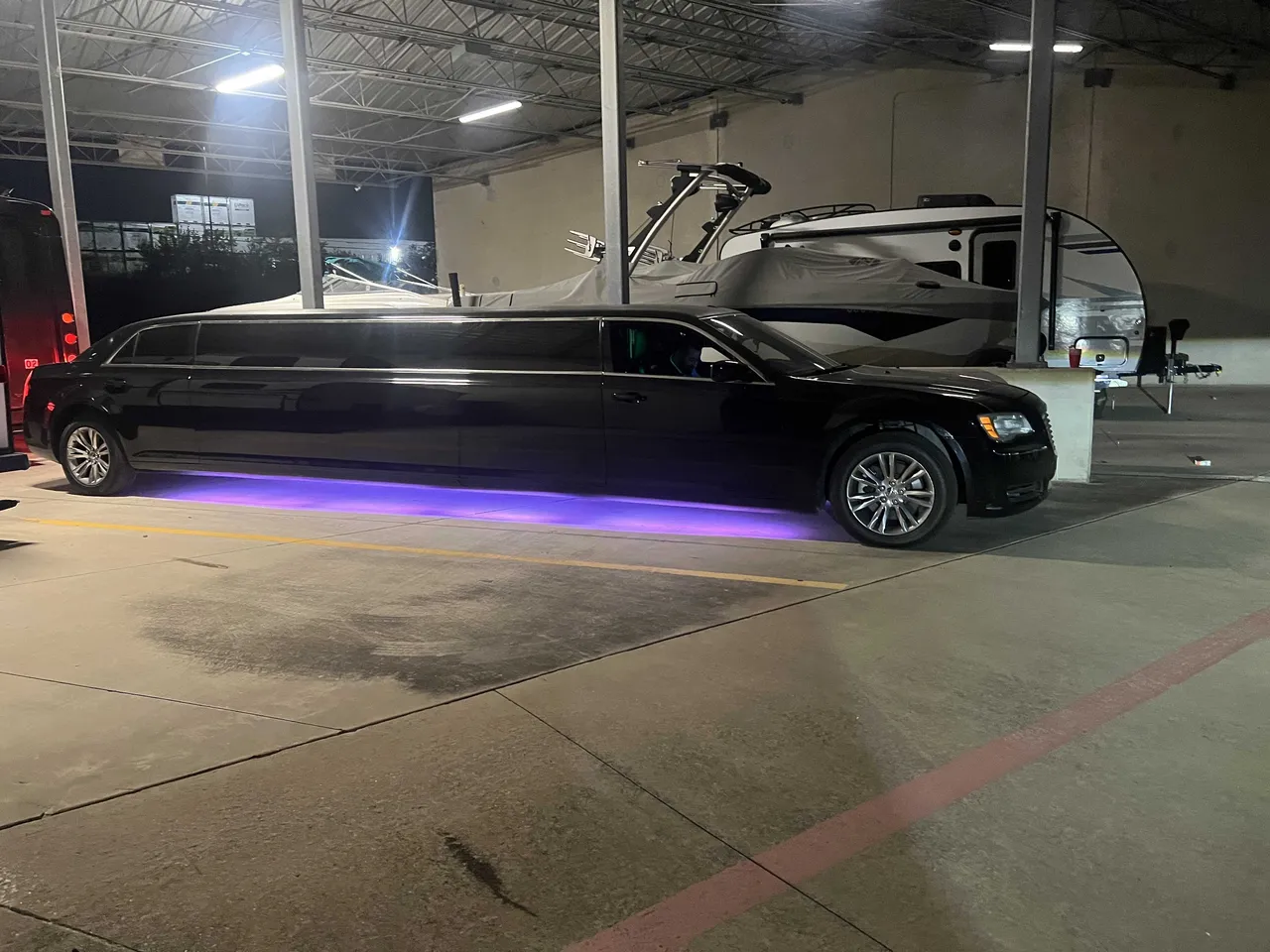 Black Chrysler Limo for limo rental
