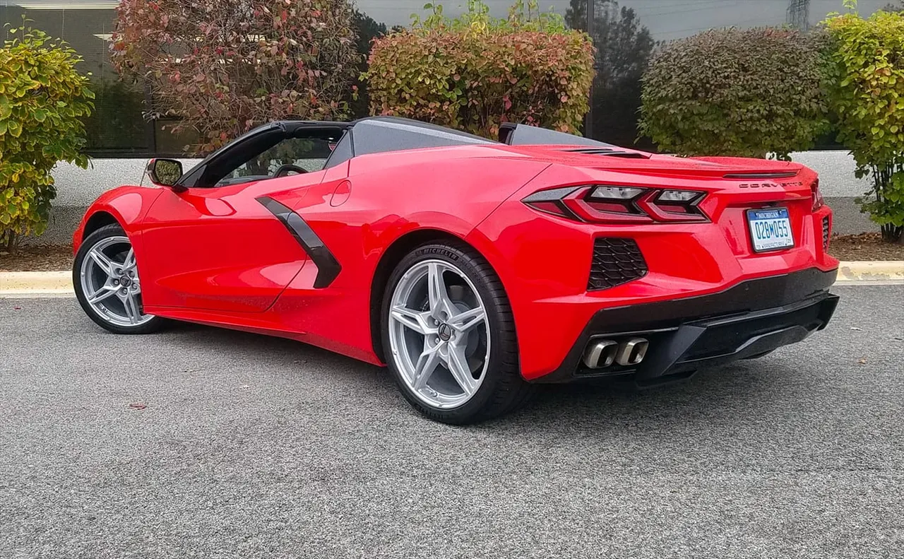 The red Corvette Convertible, shot 7