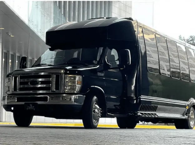 Executive Limo Bus exterior for party bus rental