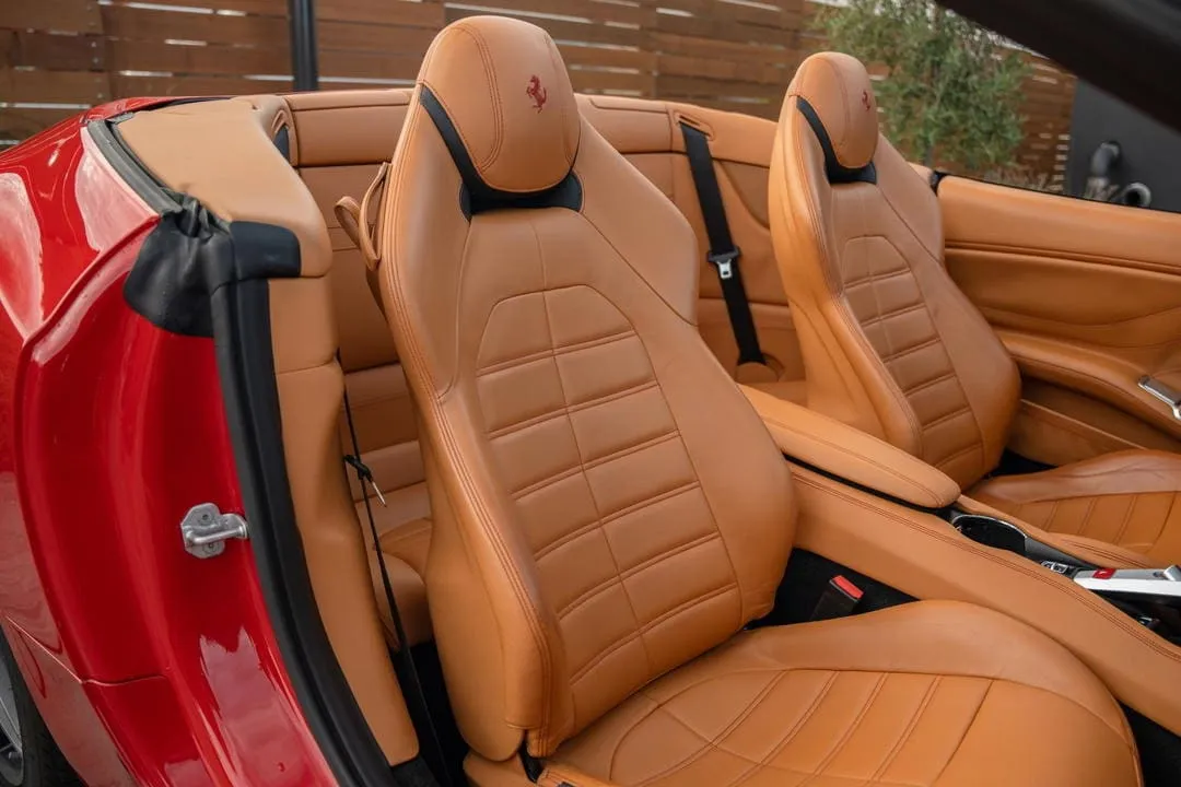 The red Ferrari California T, shot 6