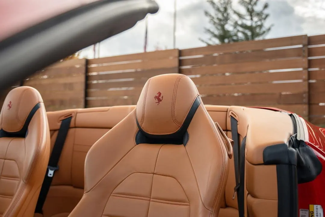 The red Ferrari California T, shot 5