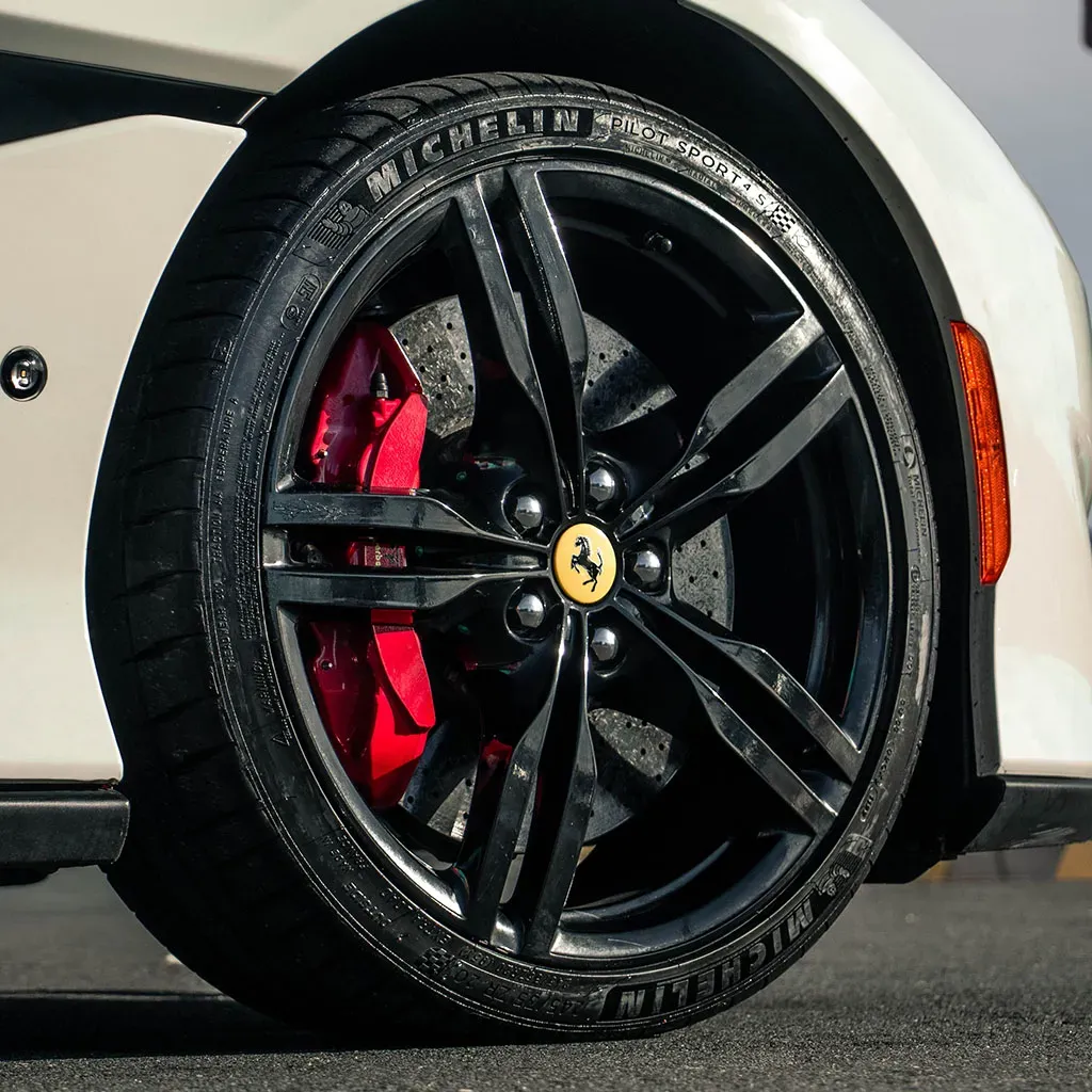 White Ferrari Portofino Bianco Avus, photo 2 for sports car rental