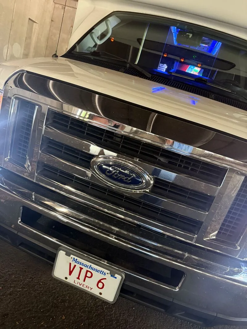 Detail shot of the Ford E-450 Series Party Bus, shot 11