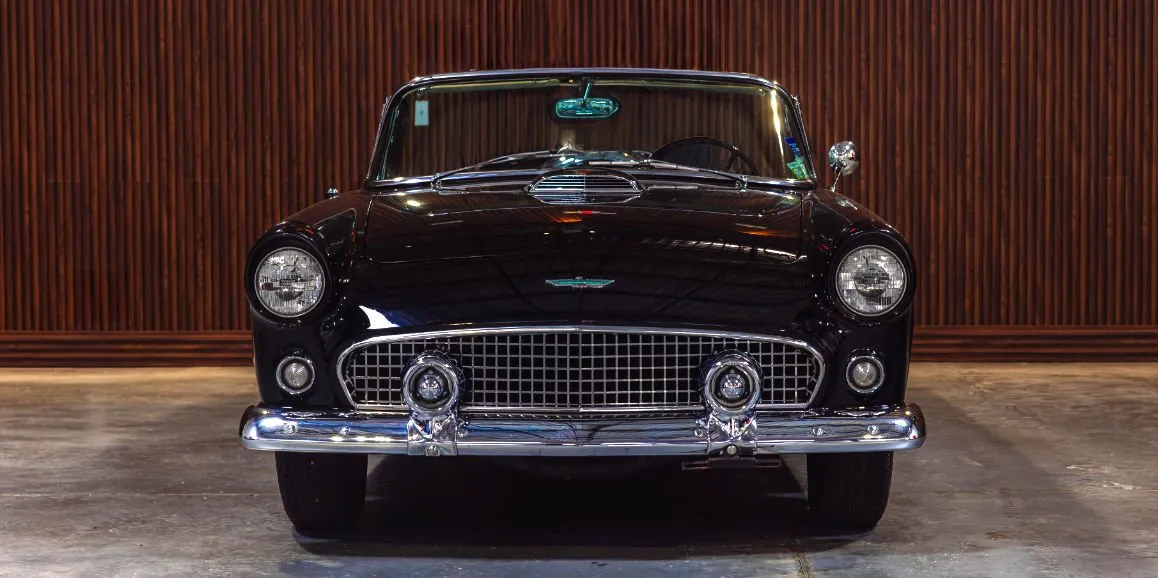 Ford Thunderbird Black exterior for wedding car rental