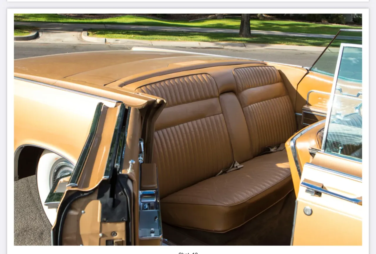 Gold Goldie -- The 66 Continental, photo 3 for wedding car rental in Gilbert, AZ