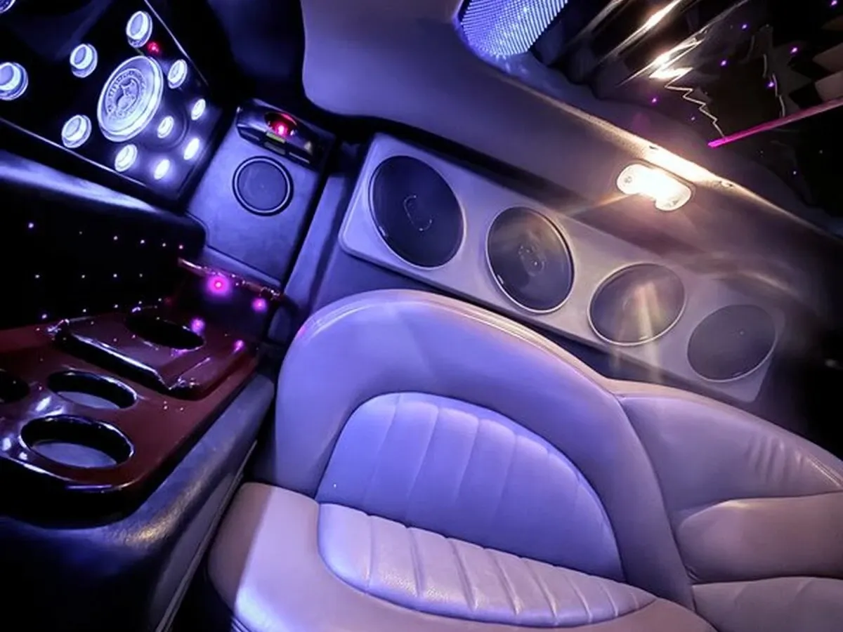 The white H2 Hummer, shot 2