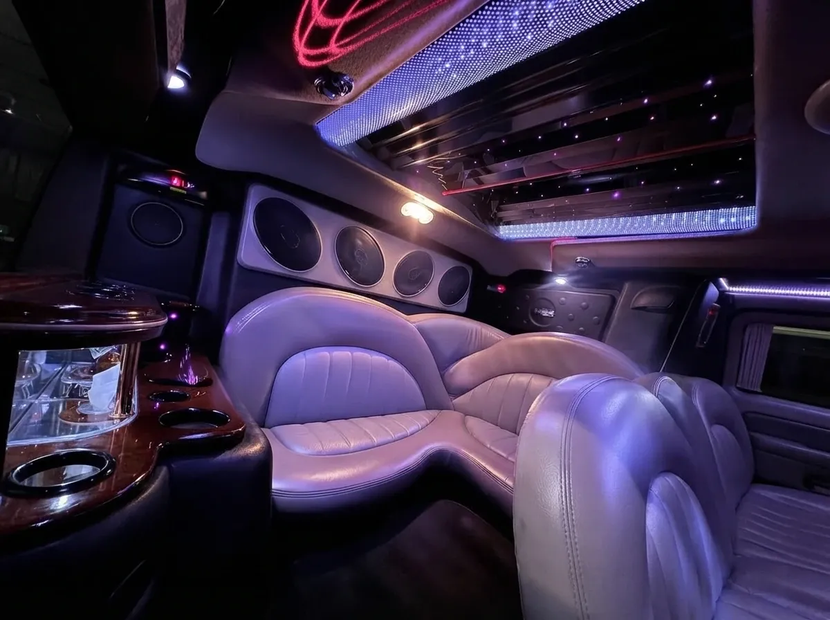 The white H2 Hummer, shot 11