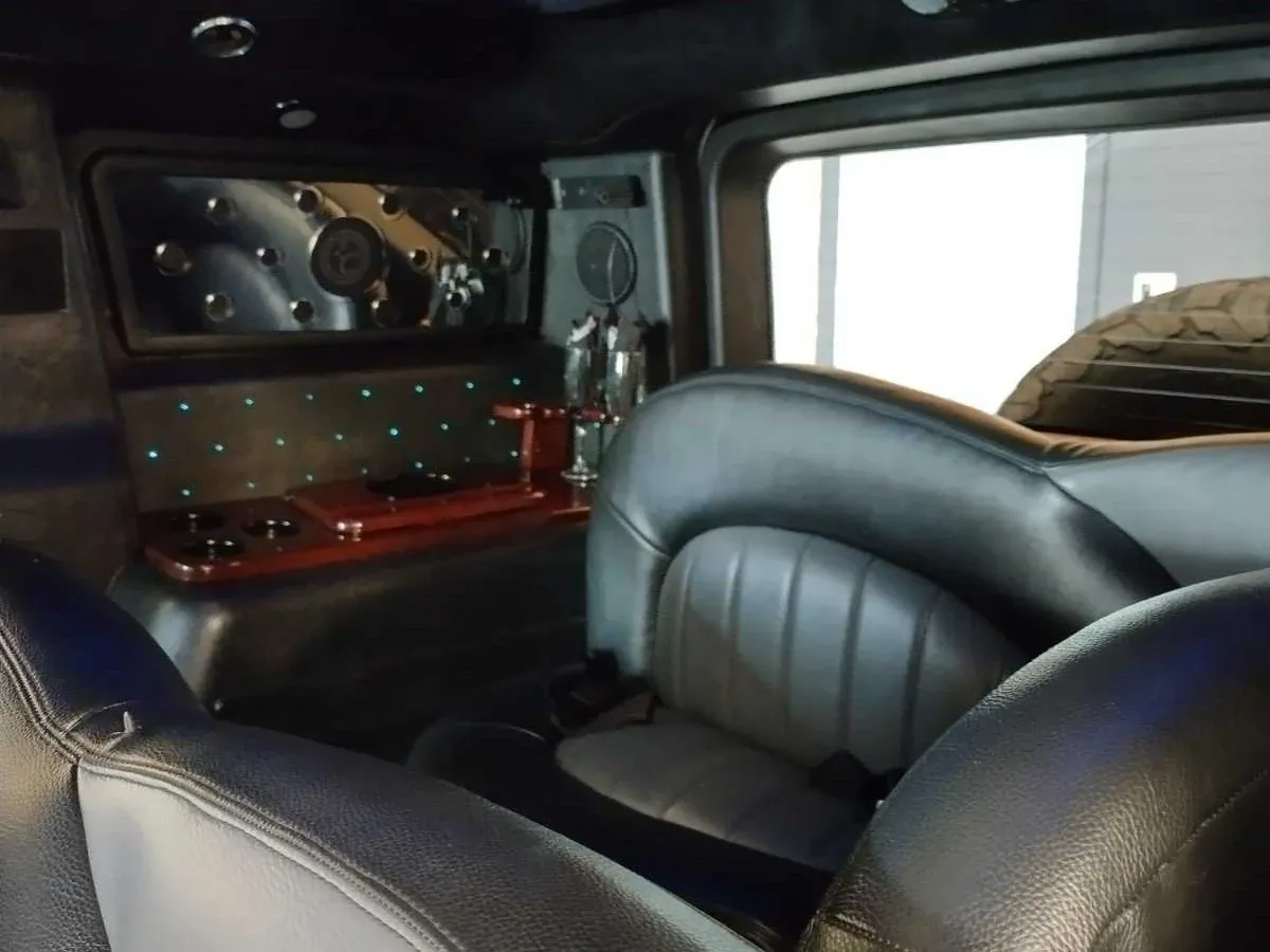 The white Hummer Limousine, shot 4