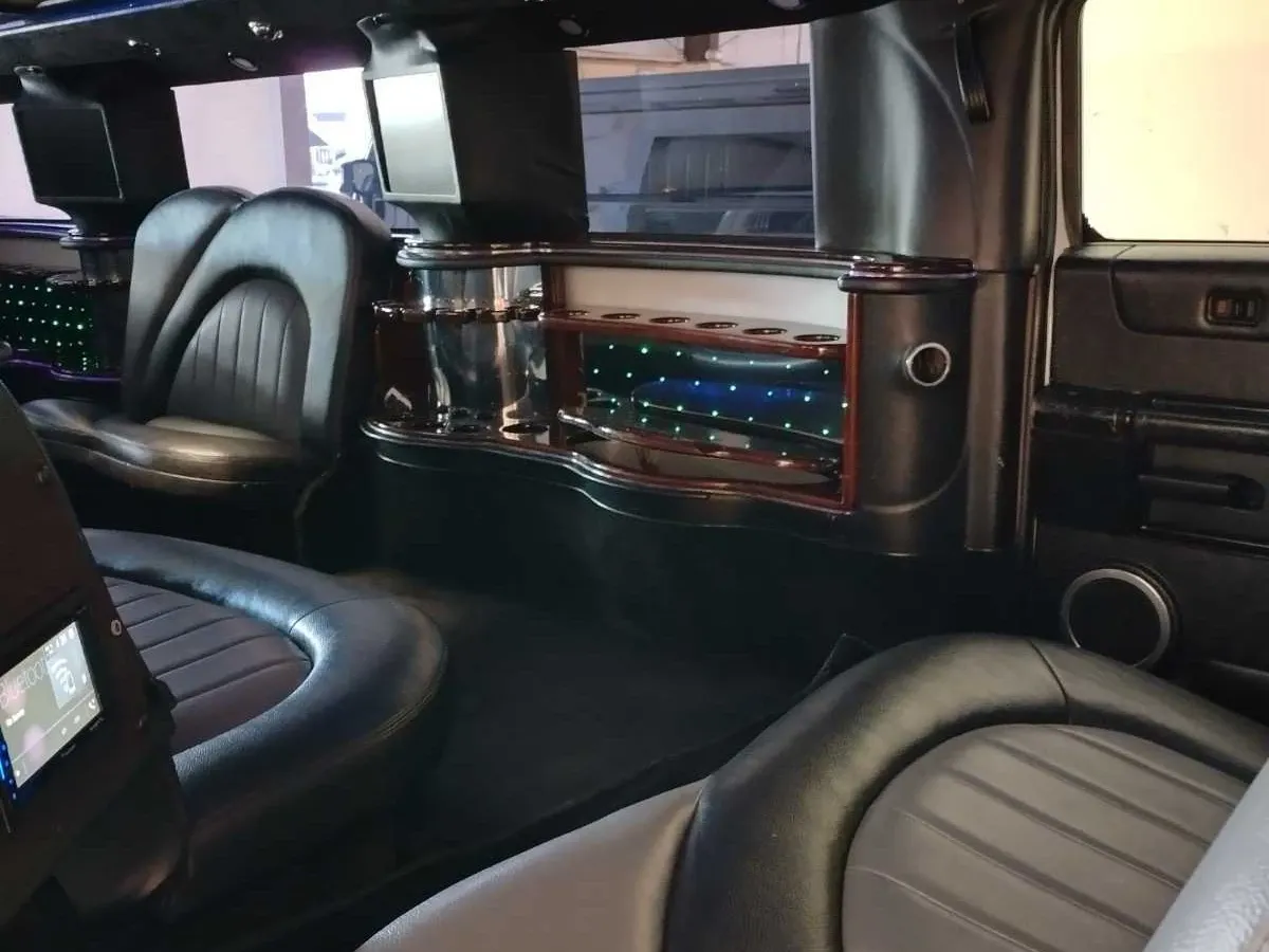 The white Hummer Limousine, shot 3