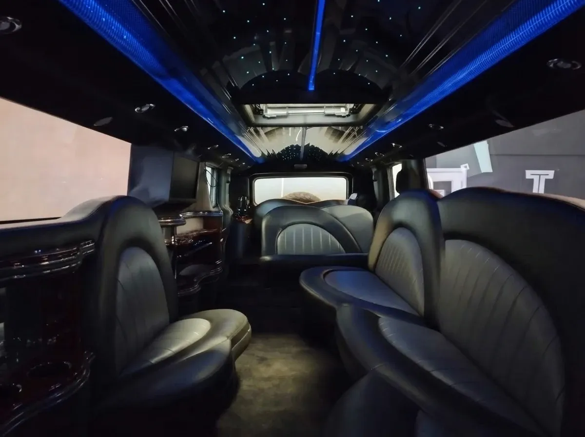 The black Hummer Limousine, shot 3